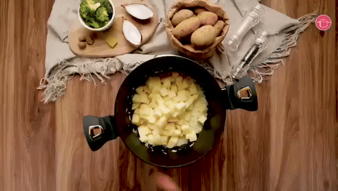 إضافة البطاطس