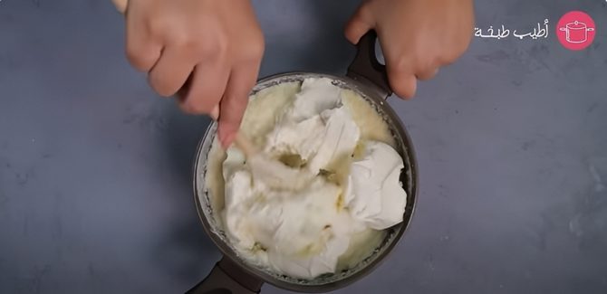 إضافة القشطة