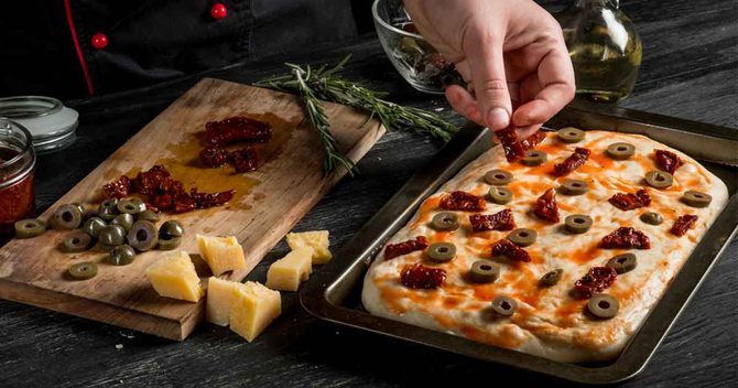 Pizza, Food, Person