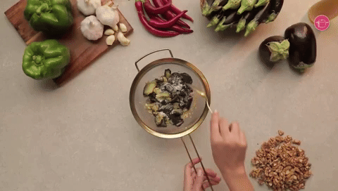 تصفية الباذنجان