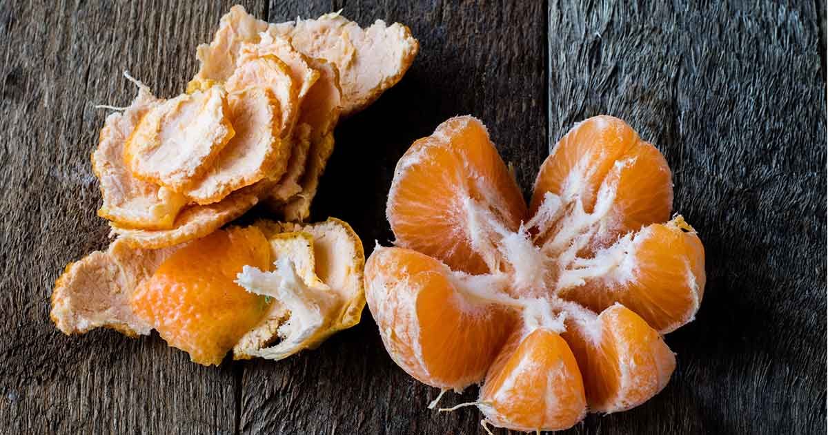 طريقة تقشير البرتقال بسهولة