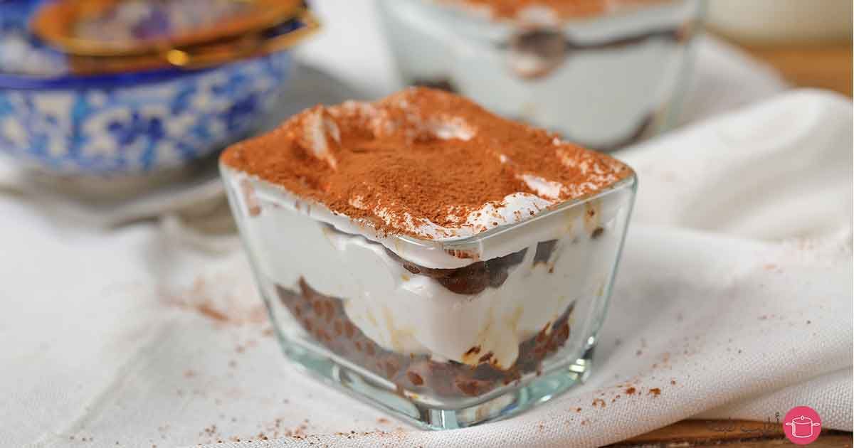 حلى عشاء بارد كاسات