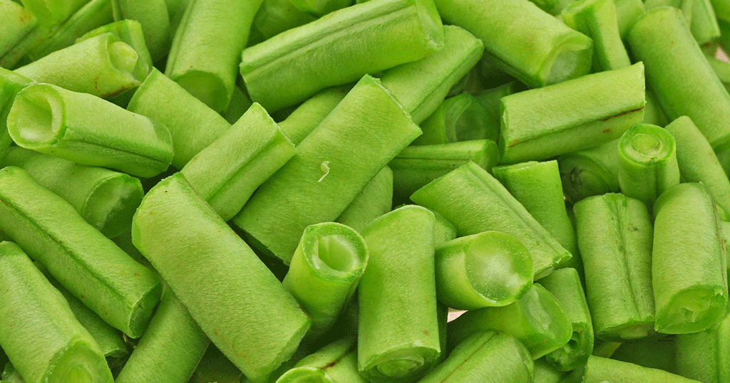 لوبية خضراء مقطعة