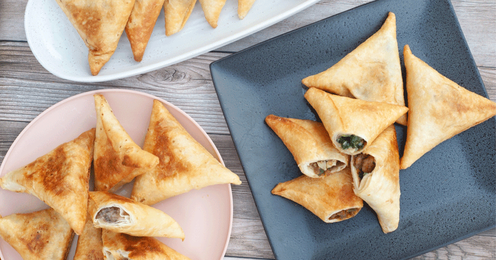 أنواع مختلفة من السمبوسة