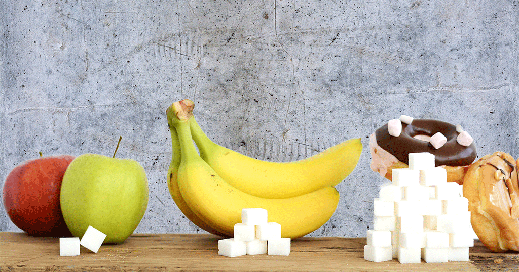 أطعمة تحتوي سكر بنسب مختلفة