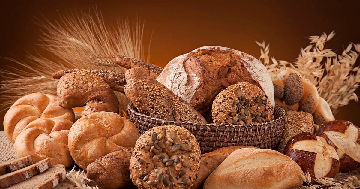أنواع مختلفة من الخبز