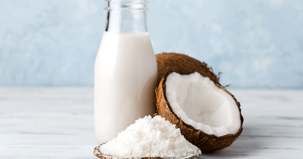 بعض منتجات جوز الهند