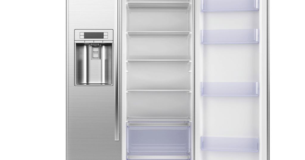 ثلاجة بابين عامودية الشكل