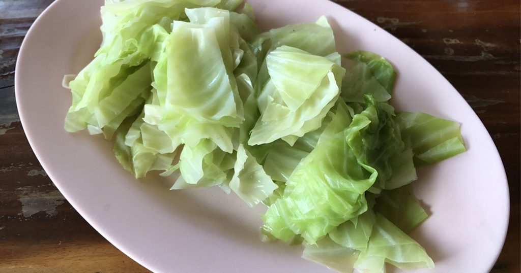 ملفوف مقطّع ومسلوق!