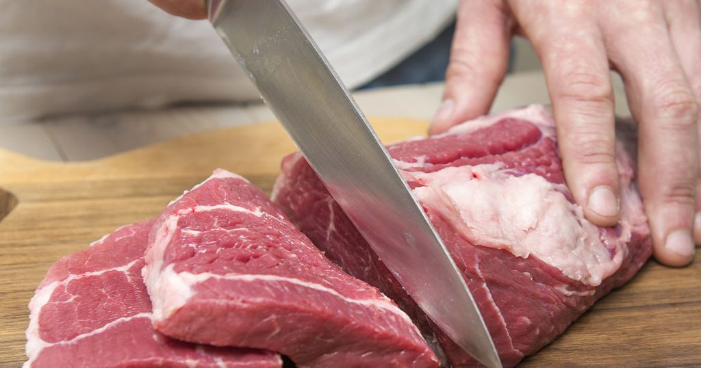سكين تقطيع اللحوم!