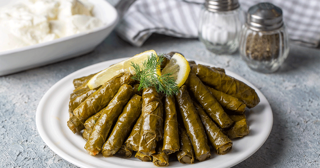 طبق ورق عنب