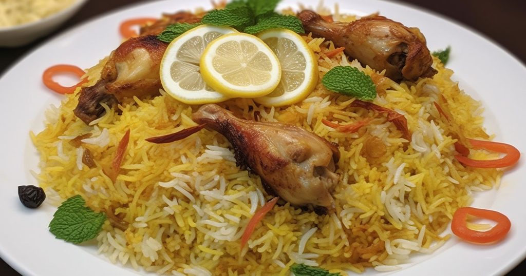 كبسة بالدجاج