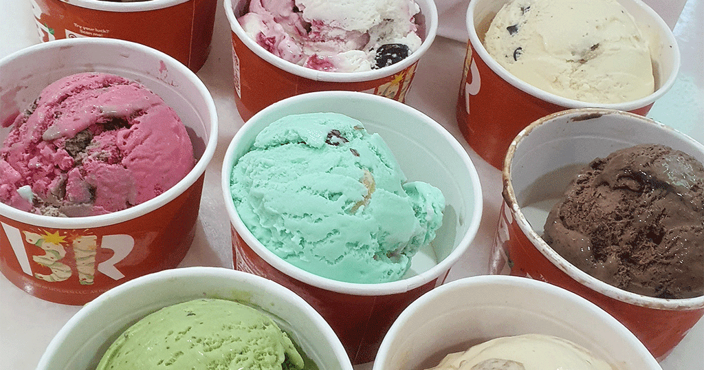 نكهات متنوعة من  باسكن روبنز