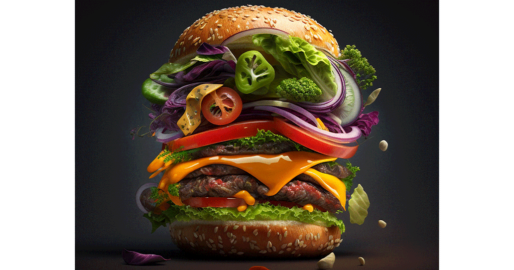 برغر كبير الحجم