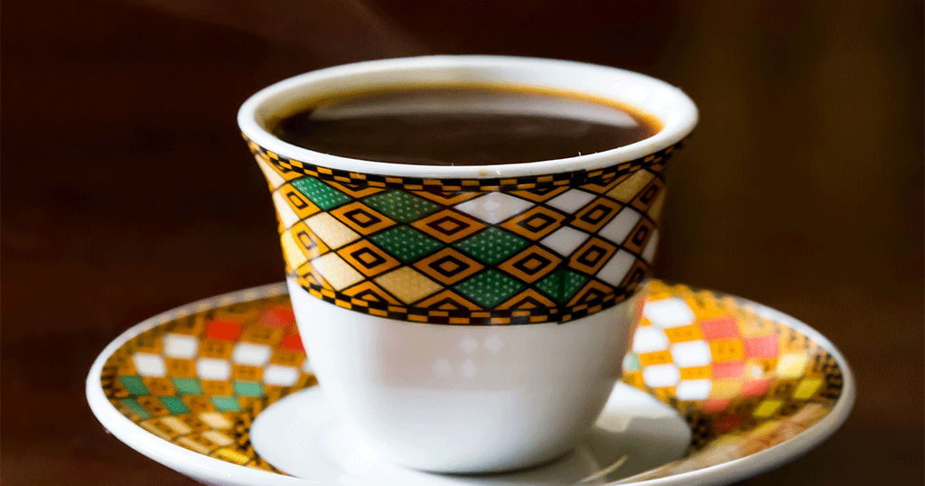 فنجان قهوة اثيوبية
