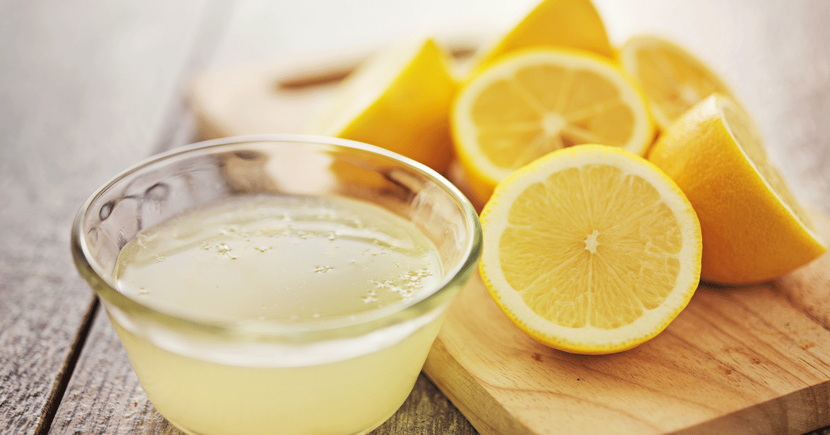 عصير الليمون الحامض