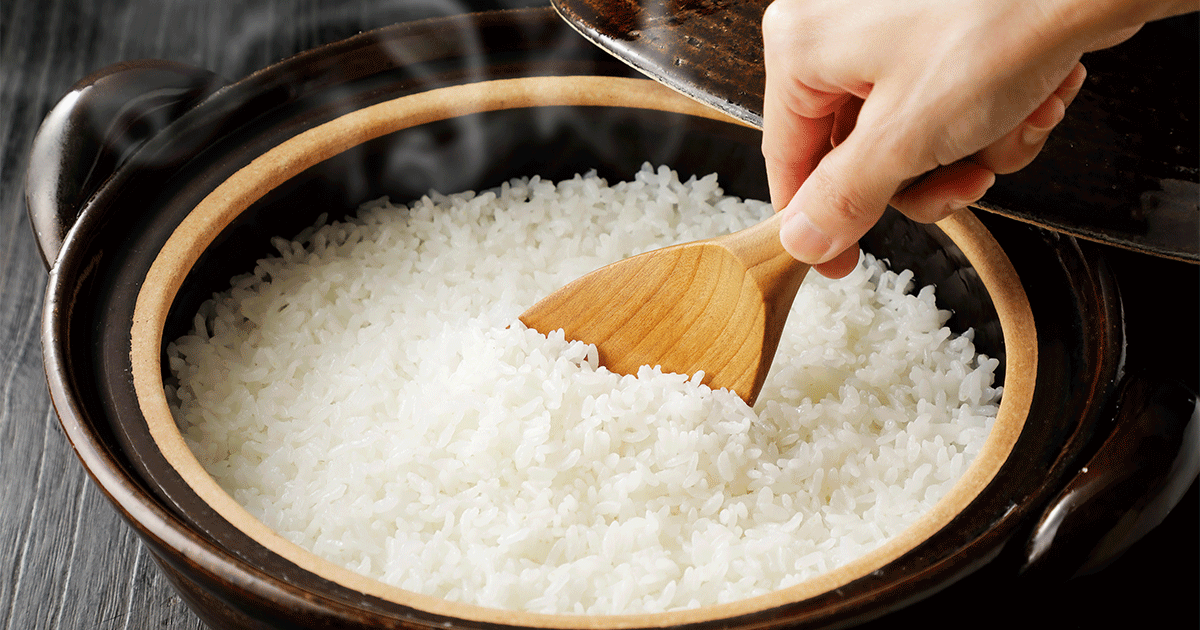 أرز مطبوخ
