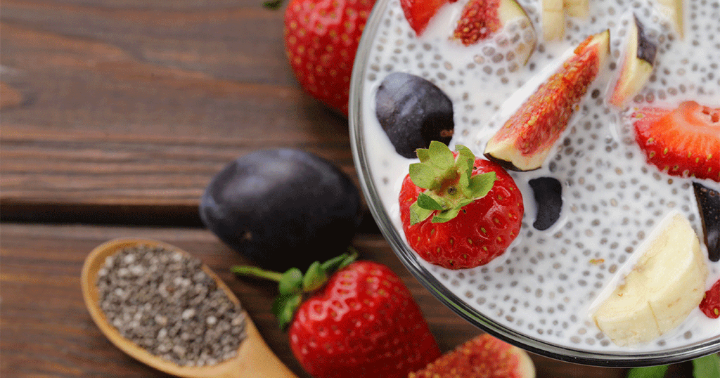 إضافة بذور الشيا الى الفطور