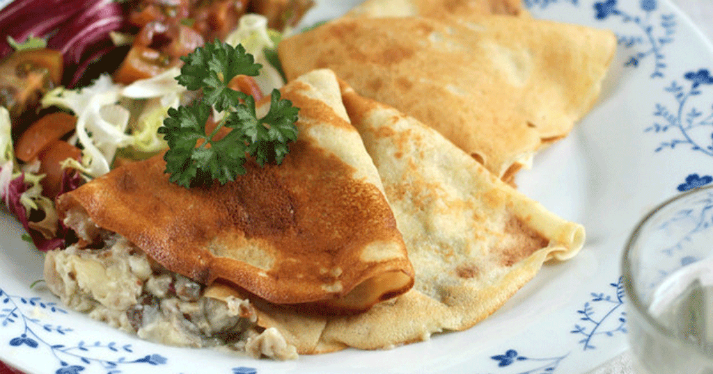 الكريب بحشوة لذيذة