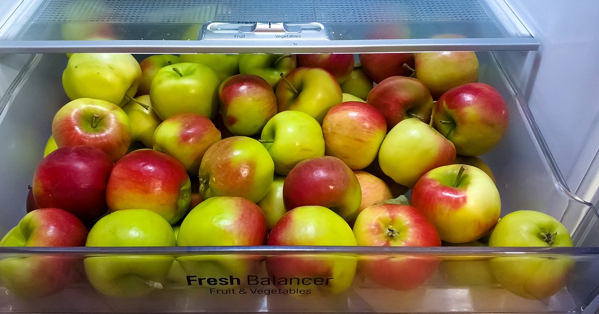 هذا هو أفضل مكان لتخزين التفاح لمنعه من التعفن
