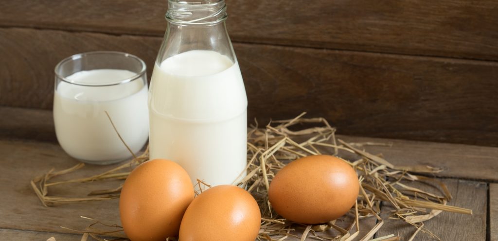 بيض وحليب