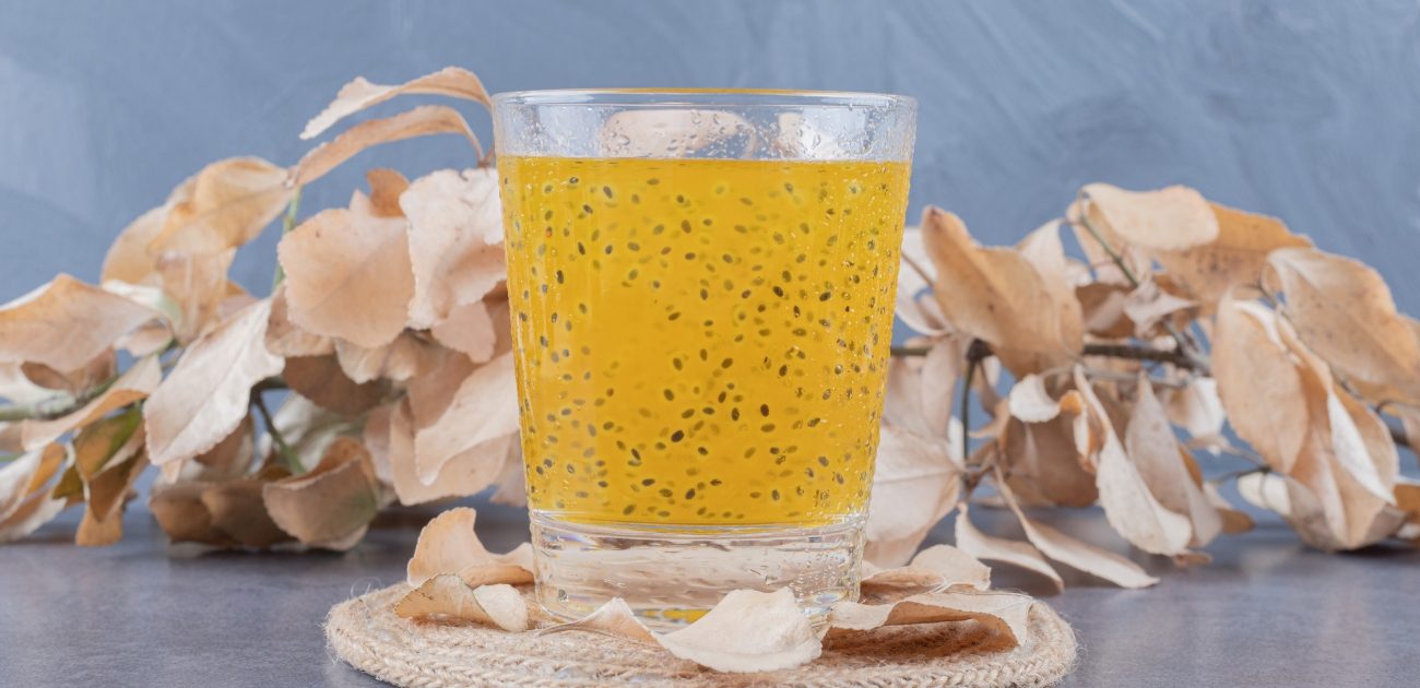 عصير المانغو وبذور الشيا
