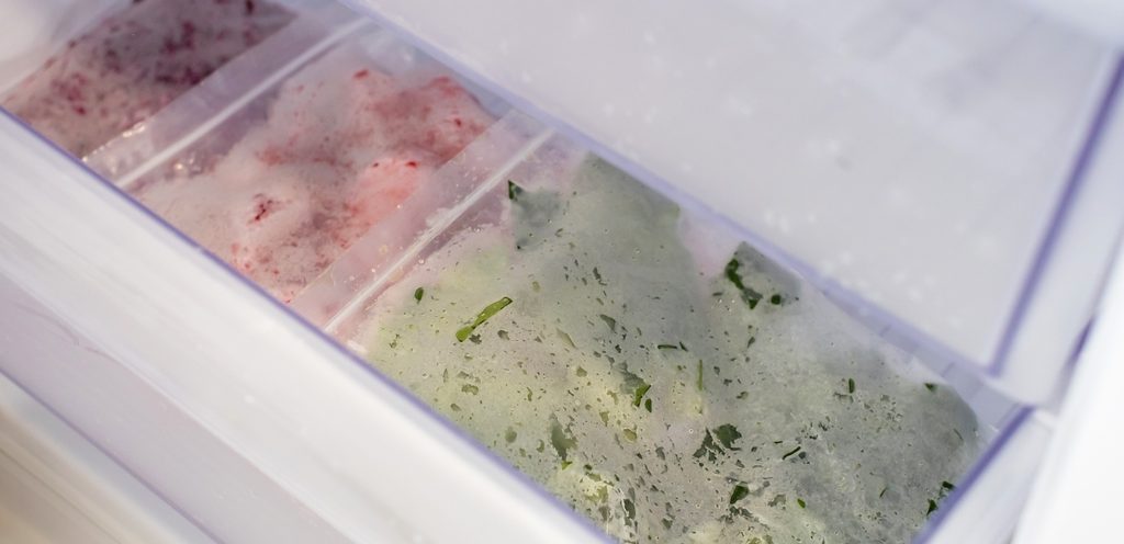 التأكد من أن الأطعمة مجمّدة