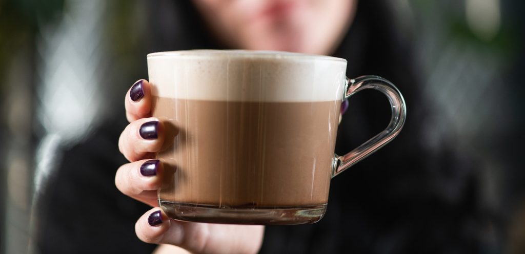 قهوة الموكا الساخنة