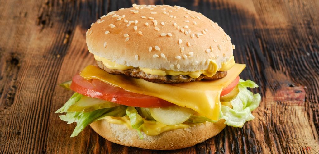 مكونات البرجر