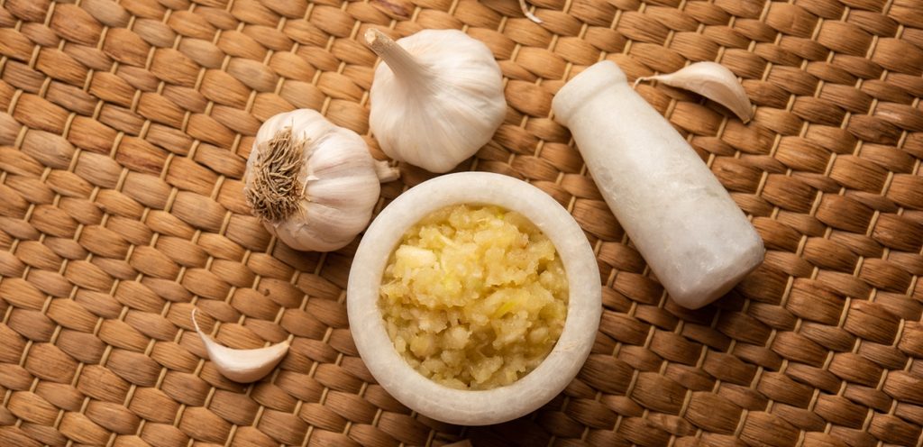 الثوم المهروس