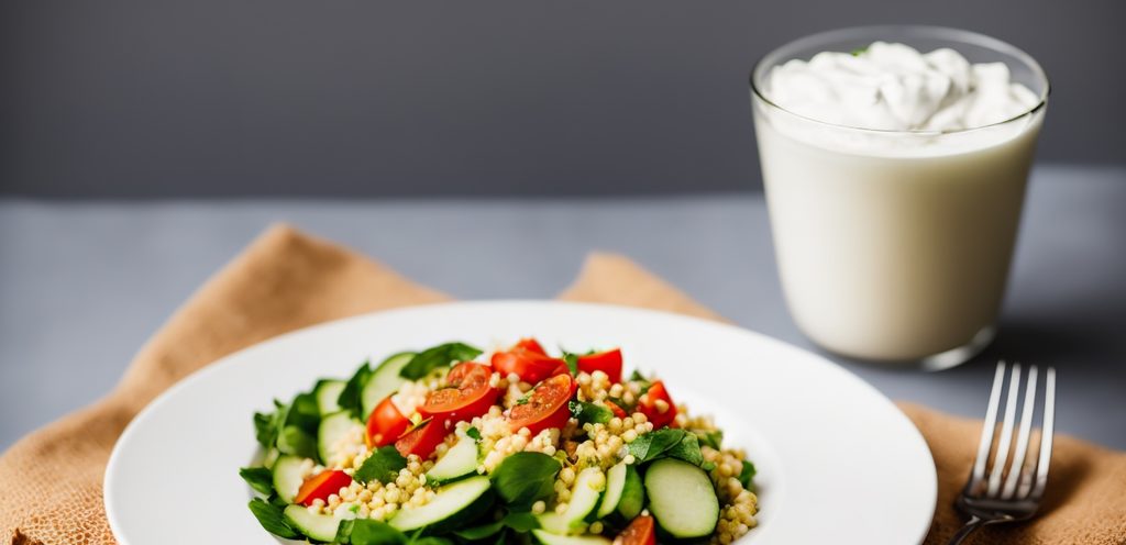 تقديم الزبادي إلى جانب الأطباق