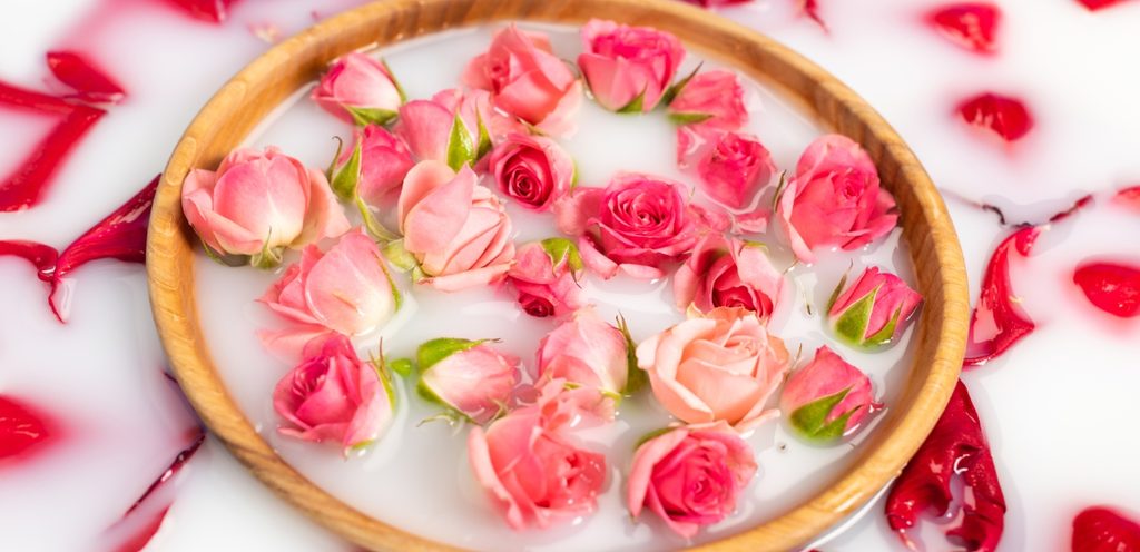 استخدام الورد في المراكز التجميلية