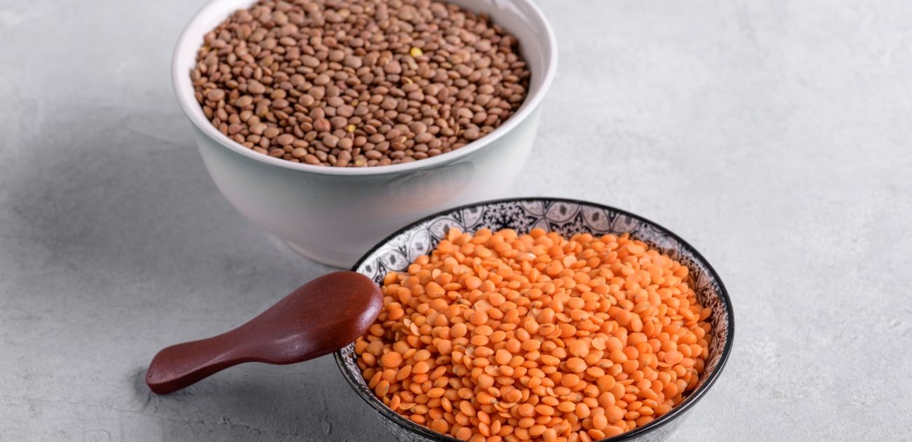 ألوان العدس متنوعة ومنها الأحمر والبني