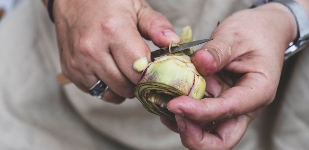 طريقة تقشير الأرضي شوكي