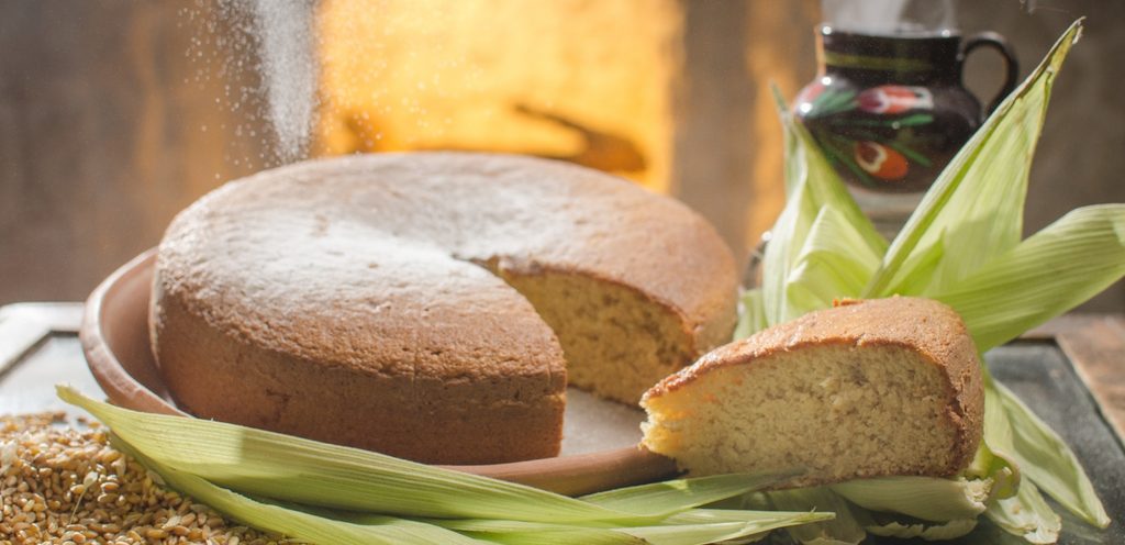 كيك دقيق الذرة