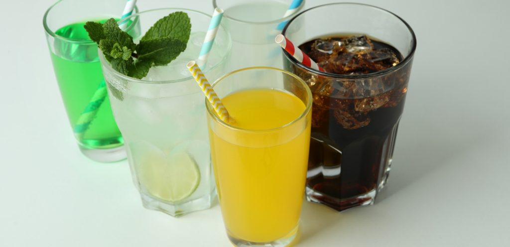 نكهات مختلفة من المشروبات الغازية