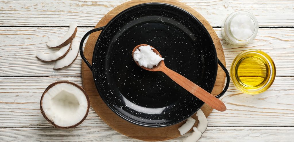 الطهي بزيت جوز الهند