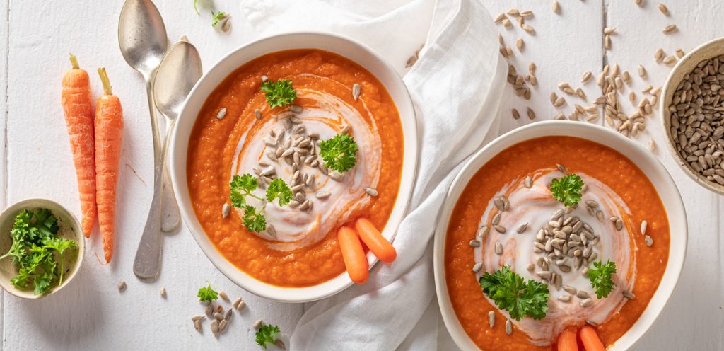 شوربة الجزر اللذيذة