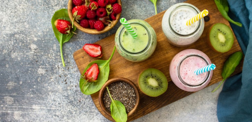 مجموعة متنوعة من العصائر الصحية