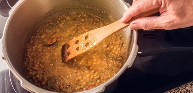 نتأكد من استواء العدس