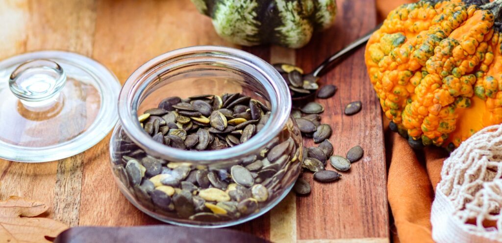 حفظ بذور اليقطين