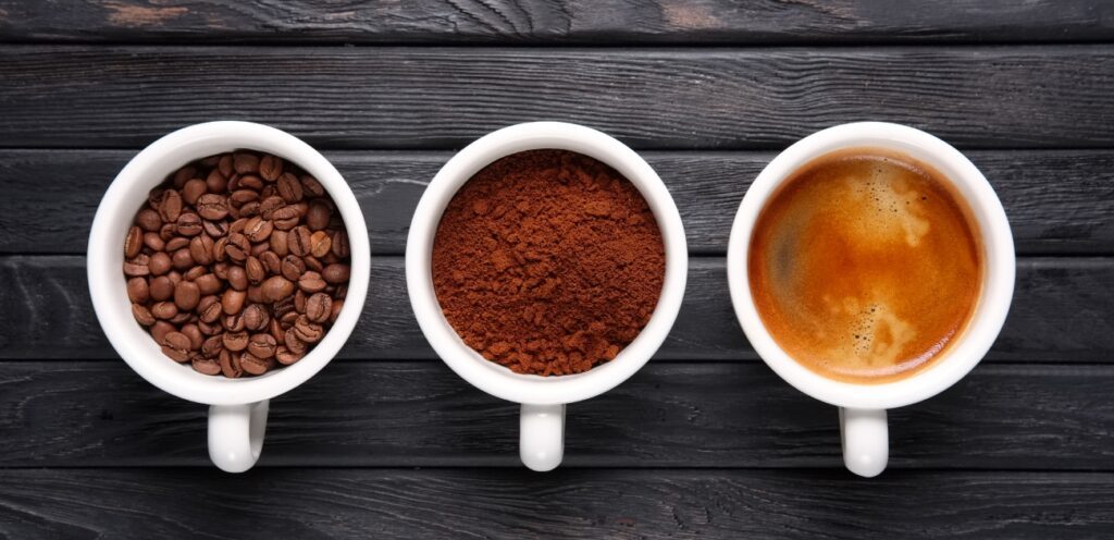 مراحل القهوة الثلاثة