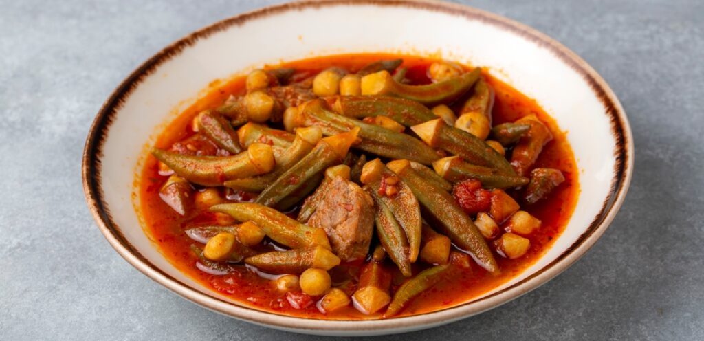 يخنة البامية الشهية