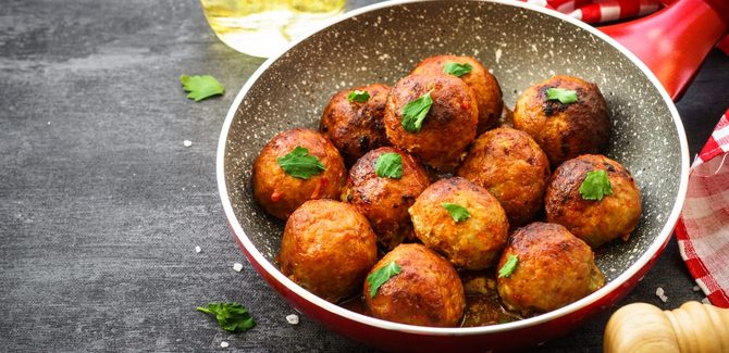 قلي كرات الكفتة