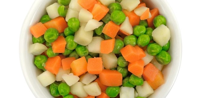 نصفّي الخضراوات