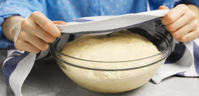 نترك العجين يختمر