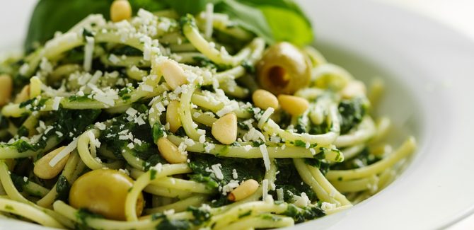 تقديم الباستا