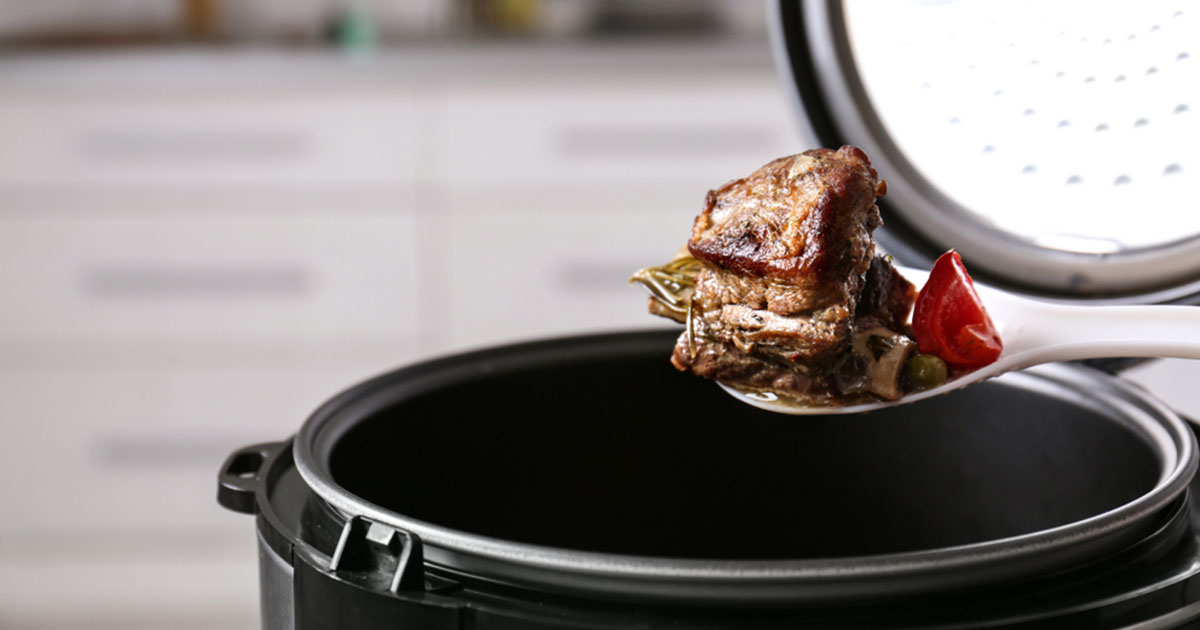 كيفية طهي اللحم في قدر الضغط الكهربائي