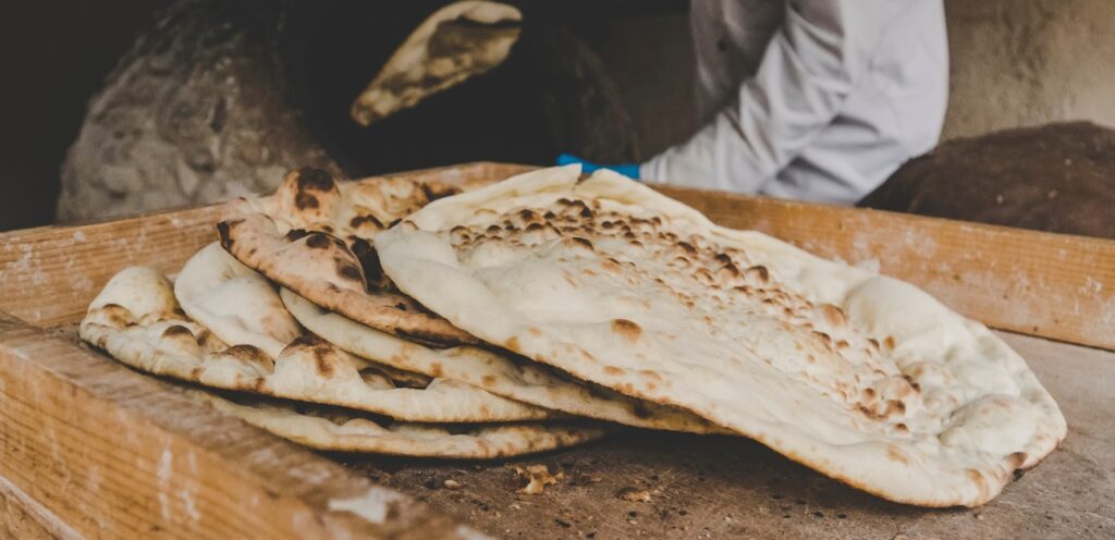 الخبز العربي المحمّص
