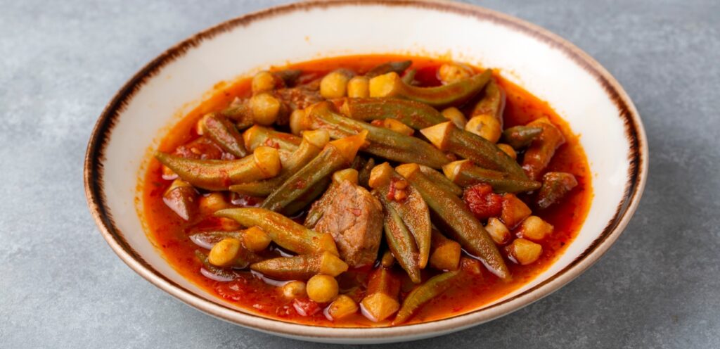 يخنة البامية الشهية